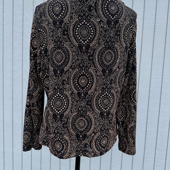 XSCAPE Petite Brown and Black Camisole and Matching Jacket - Picture 7 of 14